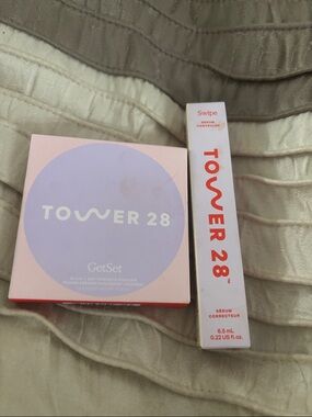 Tower 28 Palisades Pink GetSet Pressed Powder and Serum Concealer, 7.0 ktown